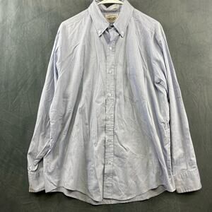 Vintage University Oxford Men's Dress Shirt Pin Point Oxford USA Made Academia